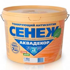 Сенеж  АКВА ДЕКОР 9 кг 110 махагон купить Егорьевск