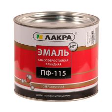Эмаль ПФ-115 зеленая  Лакра 2 кг купить Егорьевск