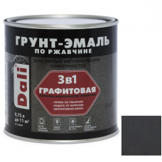 Грунт-эмаль по ржавчине графитовая ДАЛИ 3в1 0,75л серая купить Егорьевск