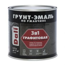Грунт-эмаль по ржавчине графитовая ДАЛИ 3в1 0.75л зеленая купить Егорьевск