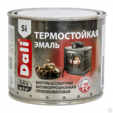 Эмаль термостойкая ДАЛИ 0.4л серебро  купить в Егорьевске