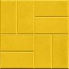 Тротуарная плитка (жёлтая) 400х400х40 мм
