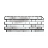 Фасайдинг FineBer Кирпич клинкерный 3D,бело-коричневый