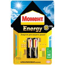 Батарейки МОМЕНТ ENERGY тип ААА 2 шт. LR 03 купить Егорьевск