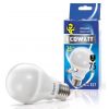 Лампа светодиод ECOWATT Ф60 230 в 9W 4000К Е27  холодный белый свет,