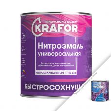 Эмаль НЦ-132 серая 1.7кг (6) "Krafor" купить Егорьевск