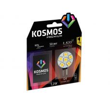 Лампа светодиод. KOSMOS premium LED 1.2Вт JCR G4 12v 3000K Космос купить Егорьевск
