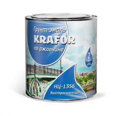 Грунт-эмаль KRAFOR по ржавчене 17 кг серая купить Егорьевск