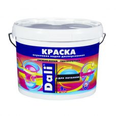 Краска  акриловая   для  потолков ДАЛИ 2.5кг снежно-белая купить Егорьевск