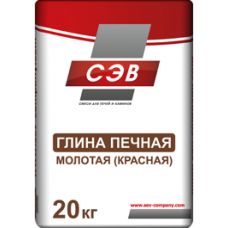 Глина печная (красная) 20 кг купить Егорьевск