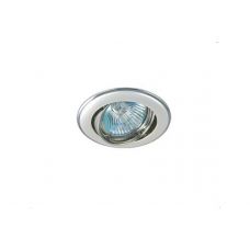 Светильник АКЦЕНТ 11171 JQ жемчужное серебро/  хром вст.круглый поворотный  под лампу МR 16 купить Егорьевск