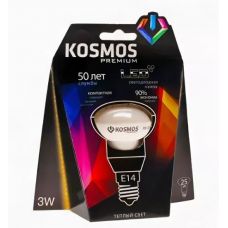 Лампа светодиод. KOSMOS premium LED 3Вт REFLECTOR 39 мм E14 230v 3000K Космос купить Егорьевск