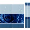 Панель ПВХ  Starline 2.7-0.25 капли росы синий